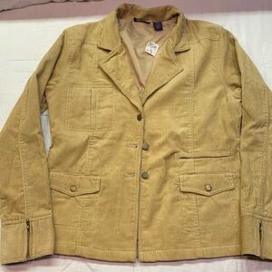 Deadstock Rag Vintage 80s Gold‎ Corduroy Tailored Fit Jacket M NEW WITH TAGS!